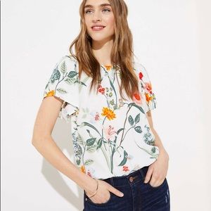 LOFT plus garden button back top